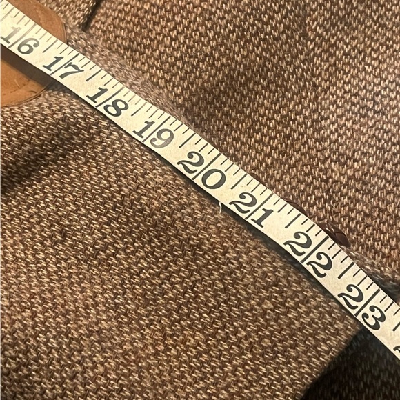 Austin Reed London Brown Men Sz 42 Wool Sport Coat Blazer Elbow Patches - Picture 9 of 10